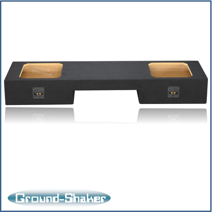 BLACK 12" DUAL PORTED SOLO-BARIC SUB BOX, FITS 99-06 & 07 CLASSIC CHEVY SILVERADO EXT-CAB
