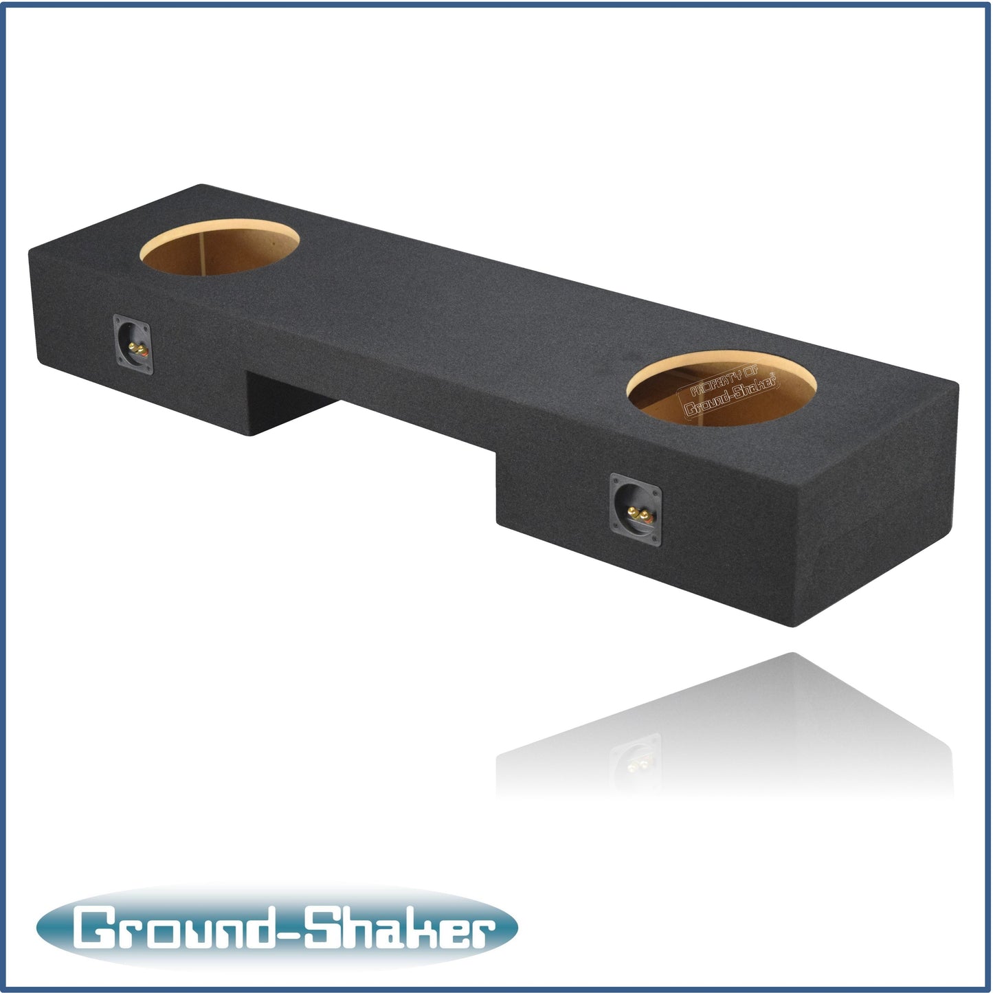 BLACK 10" DUAL SEALED SUB BOX, FITS 99-06 & 07 CLASSIC GMC SIERRA EXT-CAB