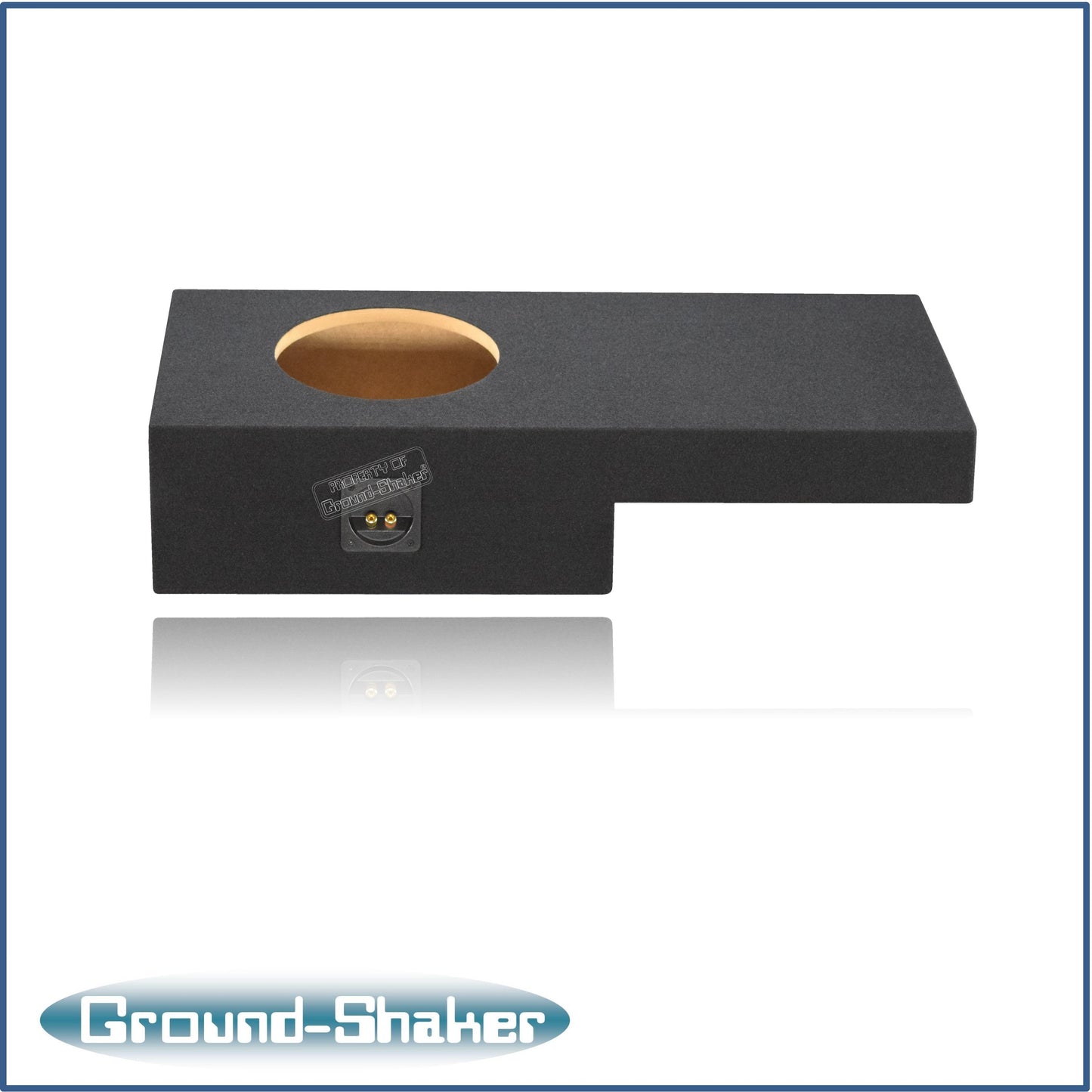 BLACK 10" SINGLE SEALED SUB BOX, FITS 99-06 & 07 CLASSIC CHEVY GMC SIERRA EXT-CAB