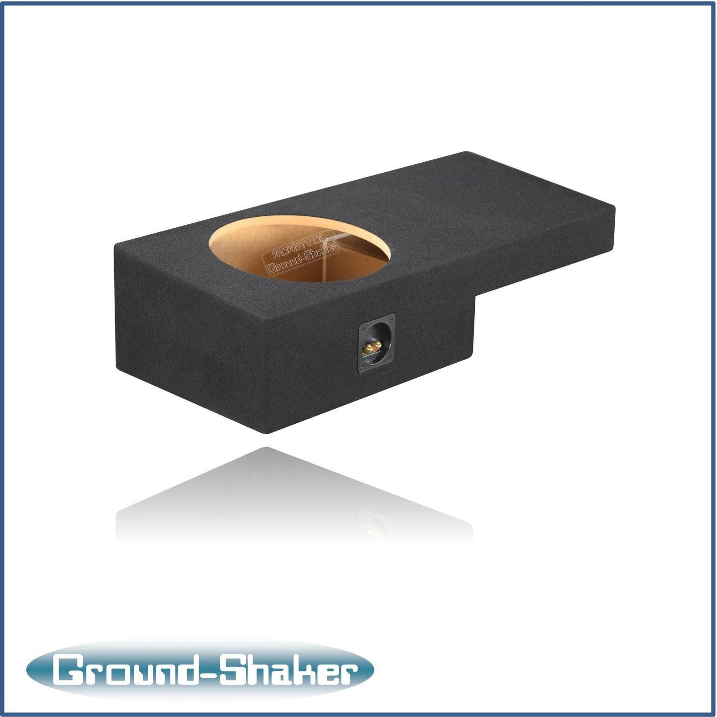 BLACK 12" SINGLE SEALED SUB BOX, FITS 99-06 & 07 CLASSIC CHEVY GMC SIERRA EXT-CAB