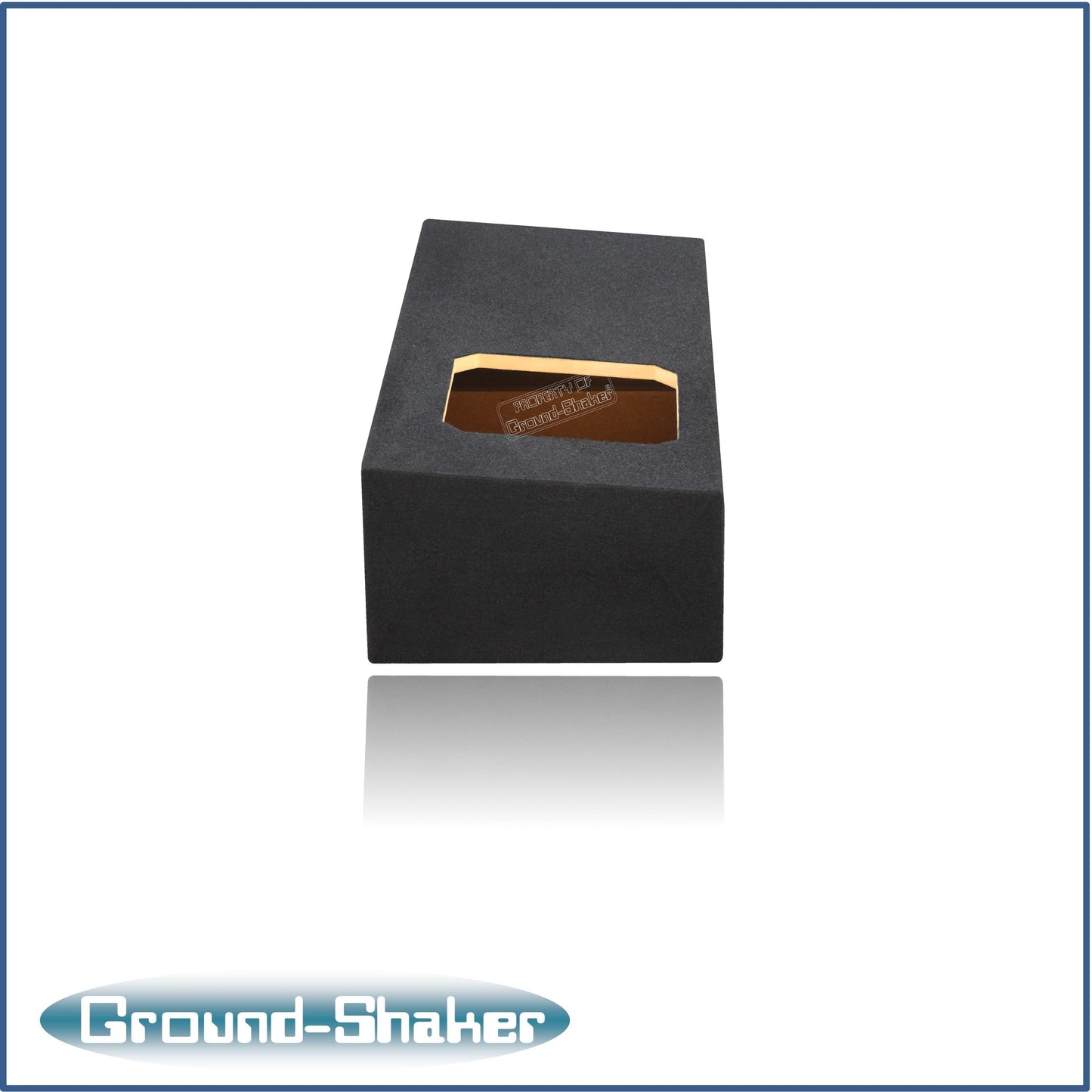 BLACK 10" SINGLE SEALED SOLO-BARIC SUB BOX, FITS 99-06 & 07 CLASSIC CHEVY GMC SIERRA EXT-CAB