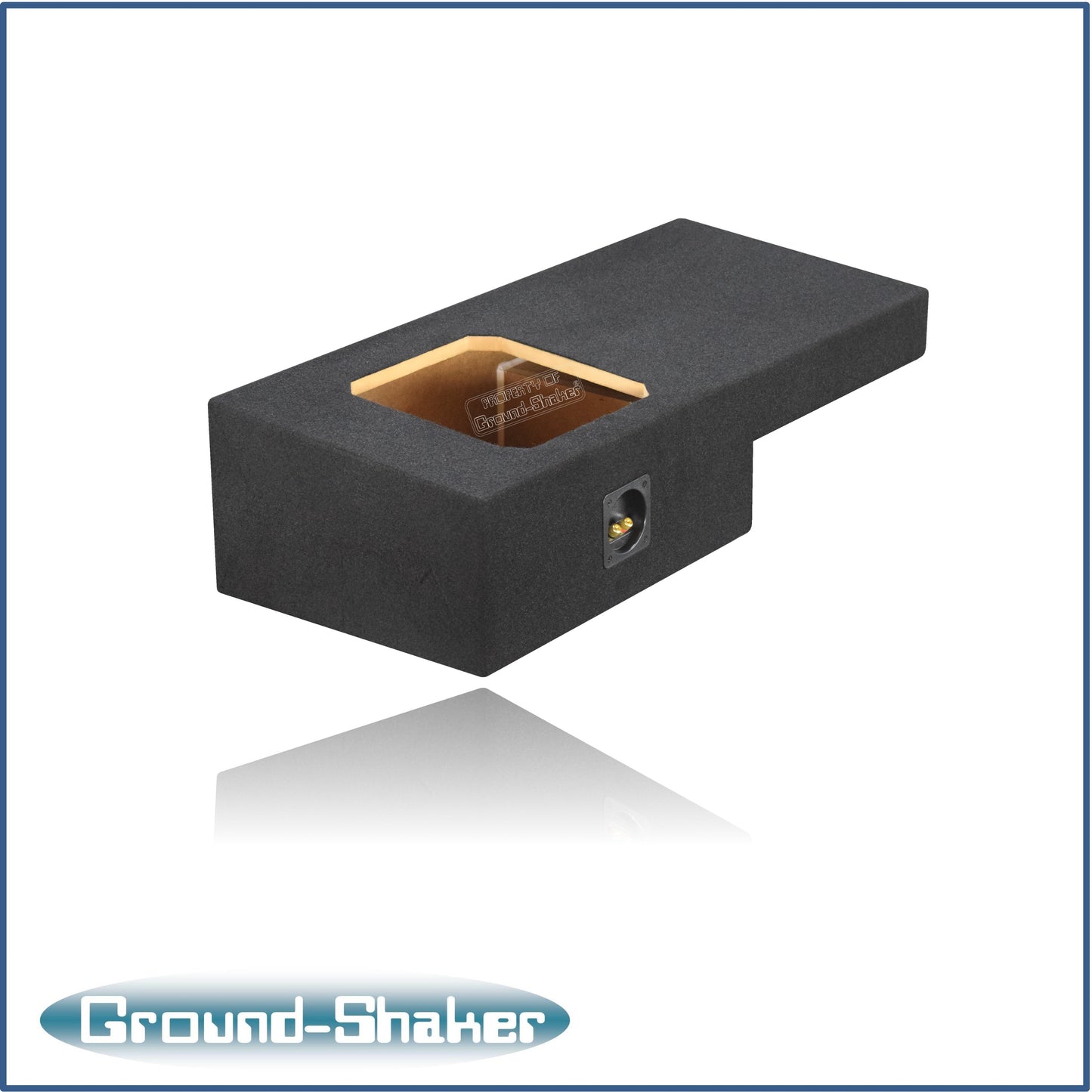 BLACK 10" SINGLE SEALED SOLO-BARIC SUB BOX, FITS 99-06 & 07 CLASSIC CHEVY GMC SIERRA EXT-CAB