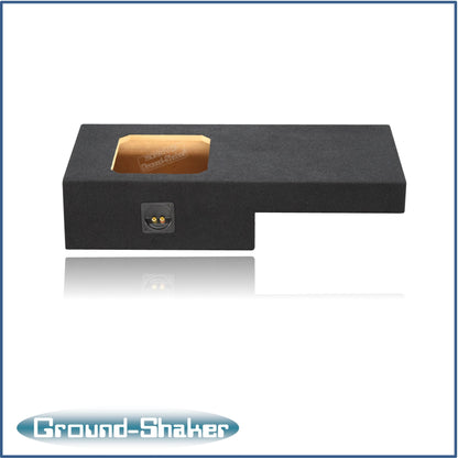 BLACK 10" SINGLE SEALED SOLO-BARIC SUB BOX, FITS 99-06 & 07 CLASSIC CHEVY GMC SIERRA EXT-CAB