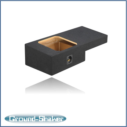 BLACK 12" SINGLE SEALED SOLO-BARIC SUB BOX, FITS 99-06 & 07 CLASSIC CHEVY GMC SIERRA EXT-CAB