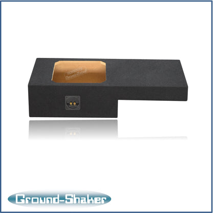 BLACK 12" SINGLE SEALED SOLO-BARIC SUB BOX, FITS 99-06 & 07 CLASSIC CHEVY GMC SIERRA EXT-CAB