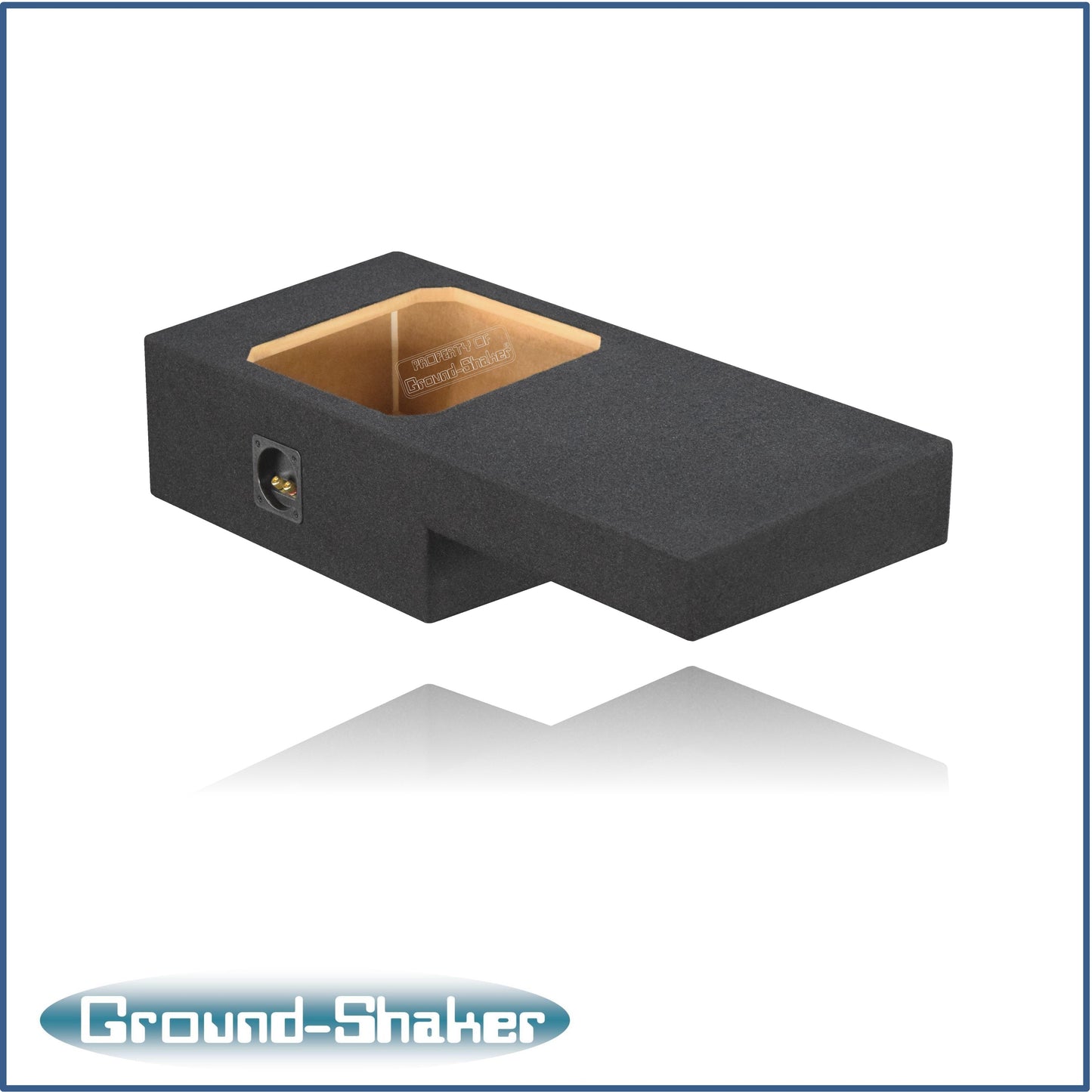 BLACK 12" SINGLE SEALED SOLO-BARIC SUB BOX, FITS 99-06 & 07 CLASSIC CHEVY GMC SIERRA EXT-CAB