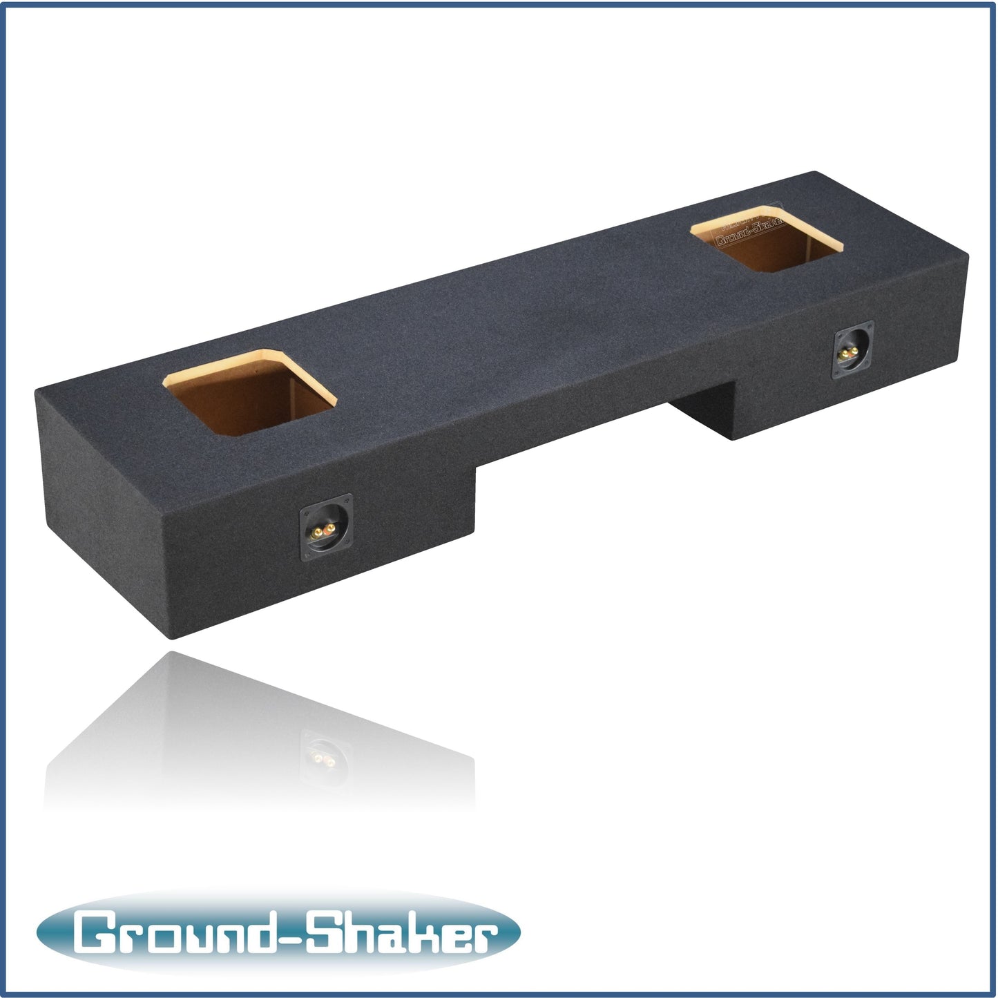 BLACK 8" DUAL SEALED SOLOBARIC SUB BOX, FITS 99-06 & 07 CLASSIC GMC SIERRA EXT-CAB