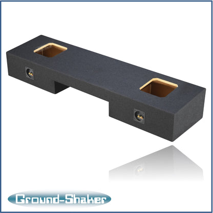 BLACK 8" DUAL SEALED SOLOBARIC SUB BOX, FITS 99-06 & 07 CLASSIC GMC SIERRA EXT-CAB