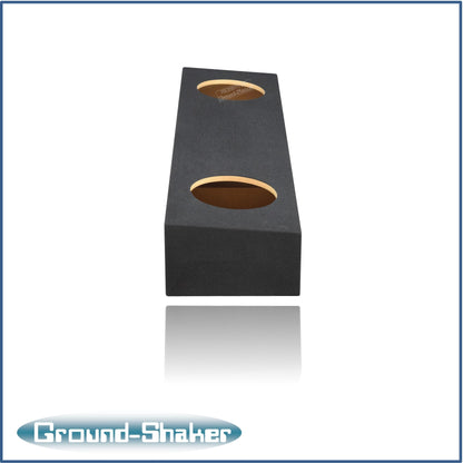 BLACK 10" DUAL PORTED SUB BOX, FITS 99-06 & 07 CLASSIC GMC SIERRA EXT-CAB