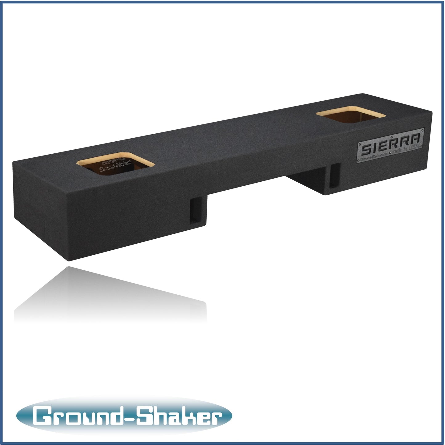 BLACK 8" DUAL SOLOBARIC PORTED SUB BOX, FITS 99-06 & 07 CLASSIC GMC SIERRA EXT-CAB