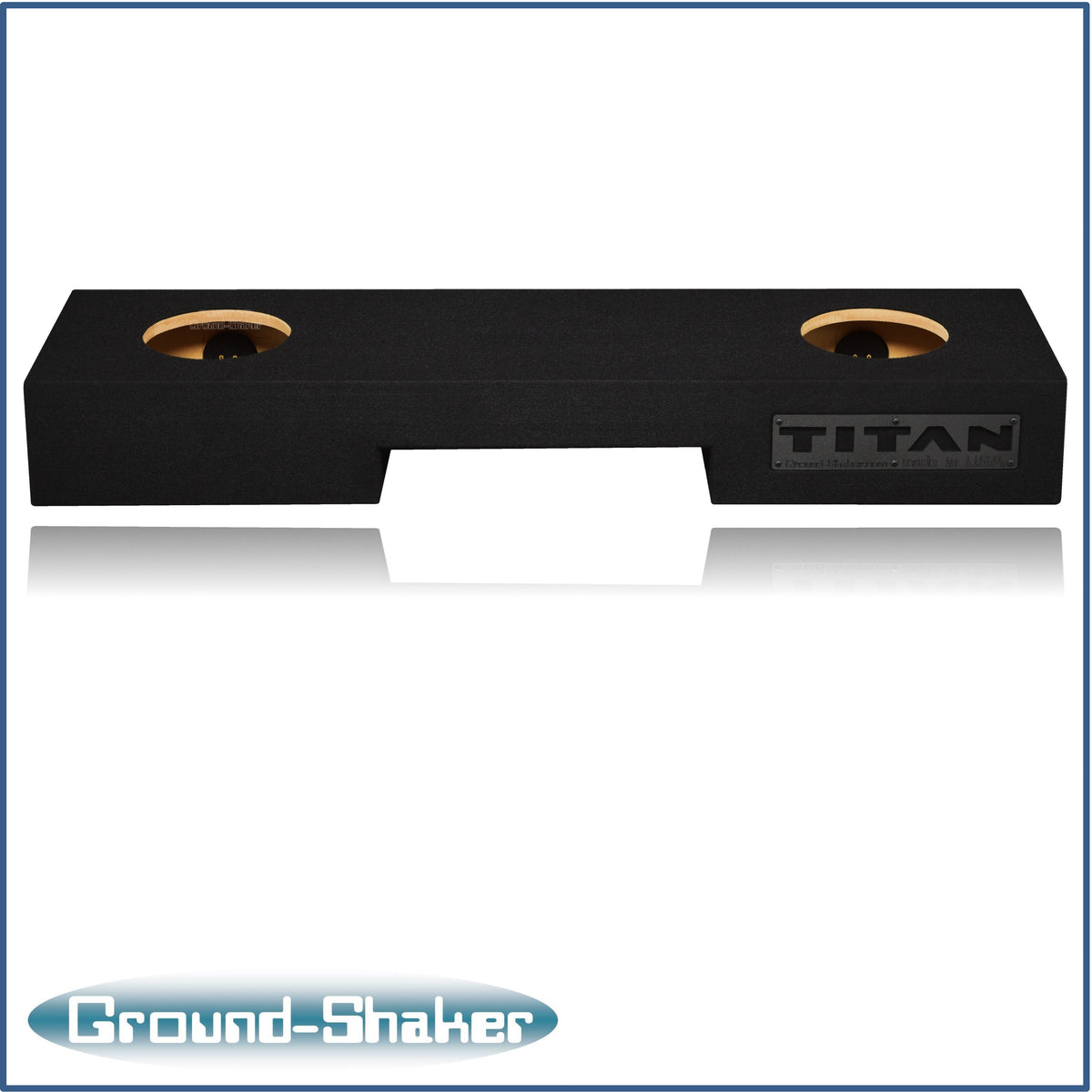 BLACK 8" DUAL SEALED SUB BOX, FITS 04-15 NISSAN TITAN CREW-CAB