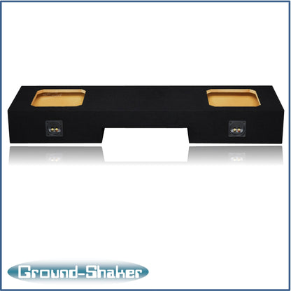 BLACK 10" DUAL SEALED SOLOBARIC SUB BOX, FITS 04-15 NISSAN TITAN CREW-CAB