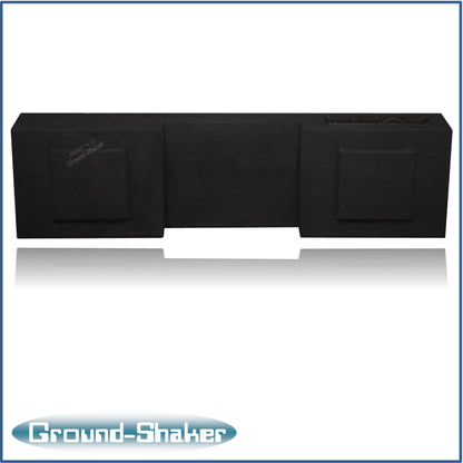 BLACK 10" DUAL SEALED SOLOBARIC SUB BOX, FITS 04-15 NISSAN TITAN CREW-CAB