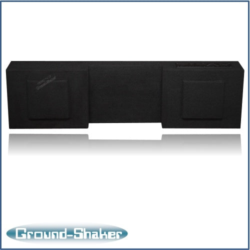 BLACK 12" DUAL SEALED SOLOBARIC SUB BOX, FITS 04-15 NISSAN TITAN CREW-CAB