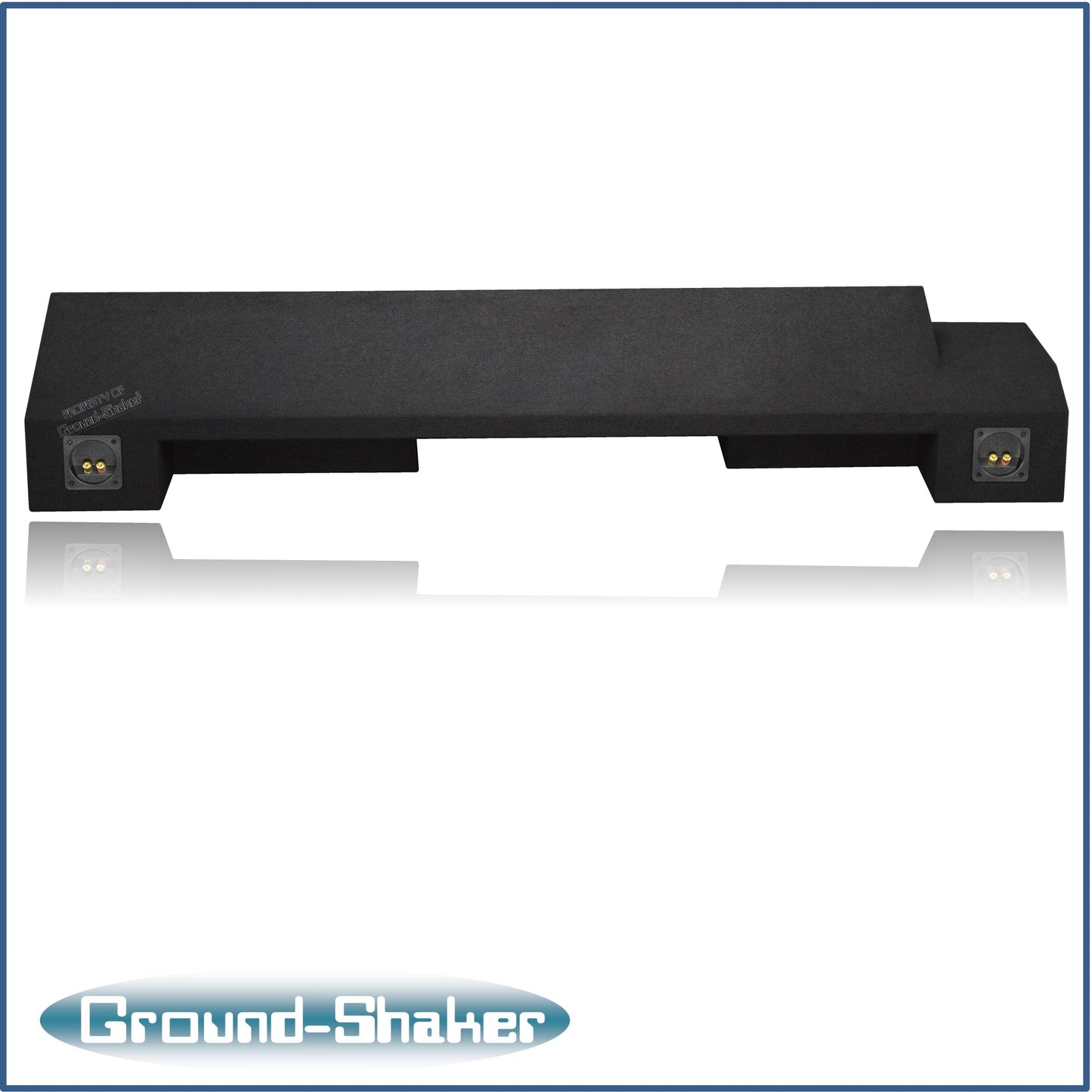 BLACK 10" DUAL SEALED SUB BOX, FITS 88-98 CHEVY SILVERADO EXT-CAB