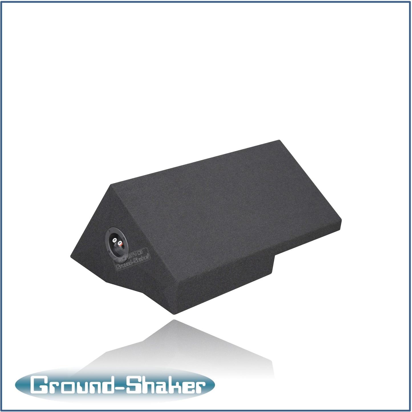 BLACK 10" SINGLE SEALED SUB BOX, FITS 98-01 DODGE RAM EXTENDED-CAB / QUAD-CAB