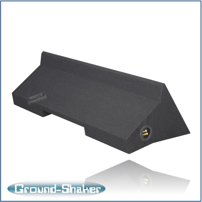 BLACK 12" DUAL SEALED SUB BOX, FITS 98-01 DODGE RAM EXTENDED-CAB / QUAD-CAB