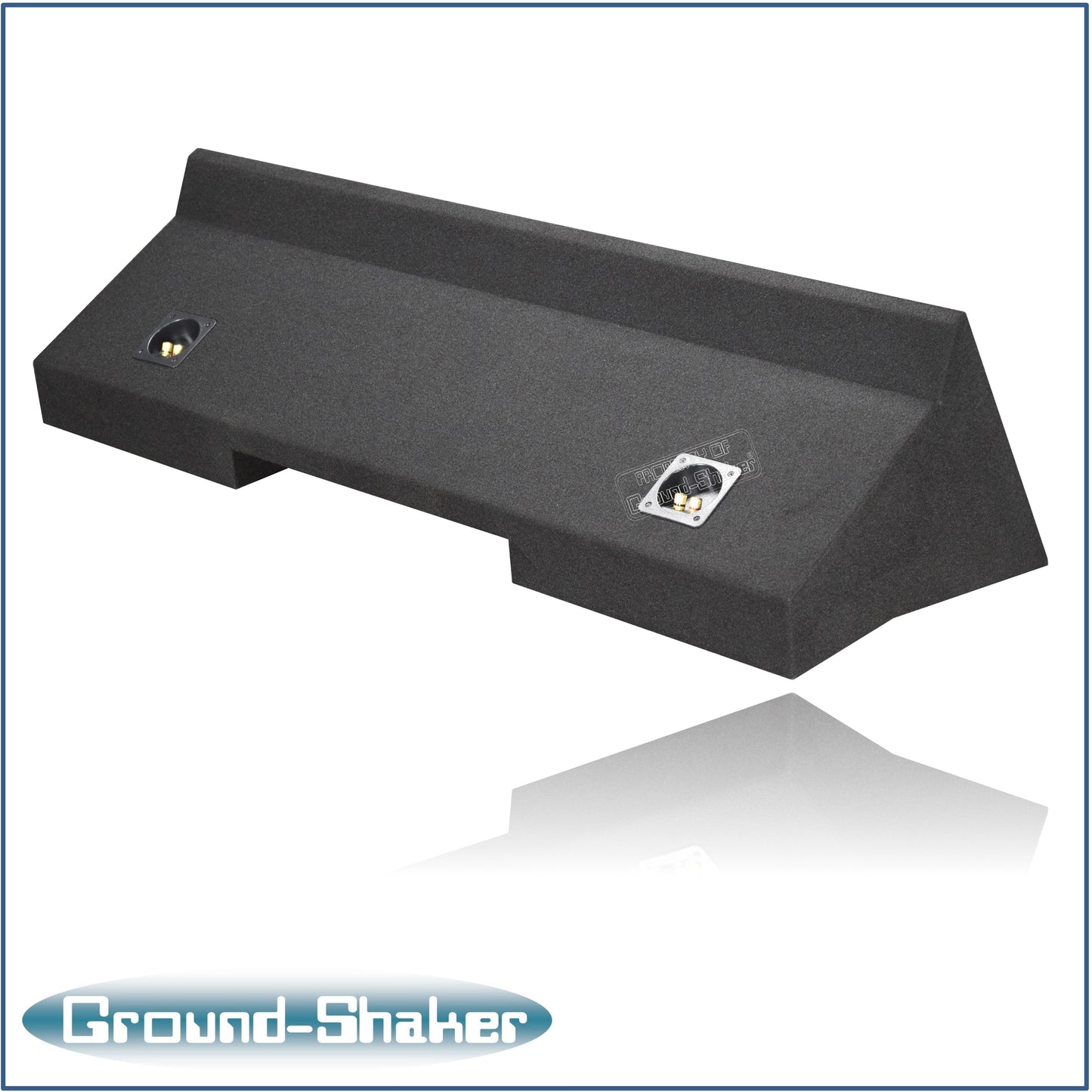 BLACK 10" DUAL SEALED L7T SUB BOX, FITS 98-01 DODGE RAM EXTENDED-CAB / QUAD-CAB