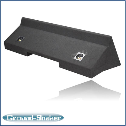 BLACK 10" DUAL SEALED L7T SUB BOX, FITS 98-01 DODGE RAM EXTENDED-CAB / QUAD-CAB