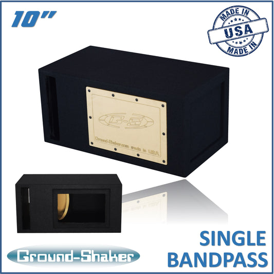BLACK 10" SINGLE SLOT PORTED BANDPASS SUB BOX