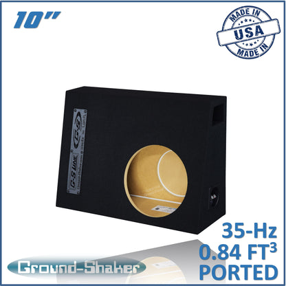 BLACK 10" SINGLE PORTED SUB BOX