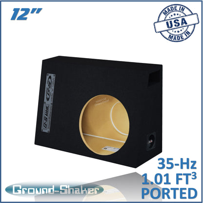 BLACK 12" SINGLE PORTED SUB BOX