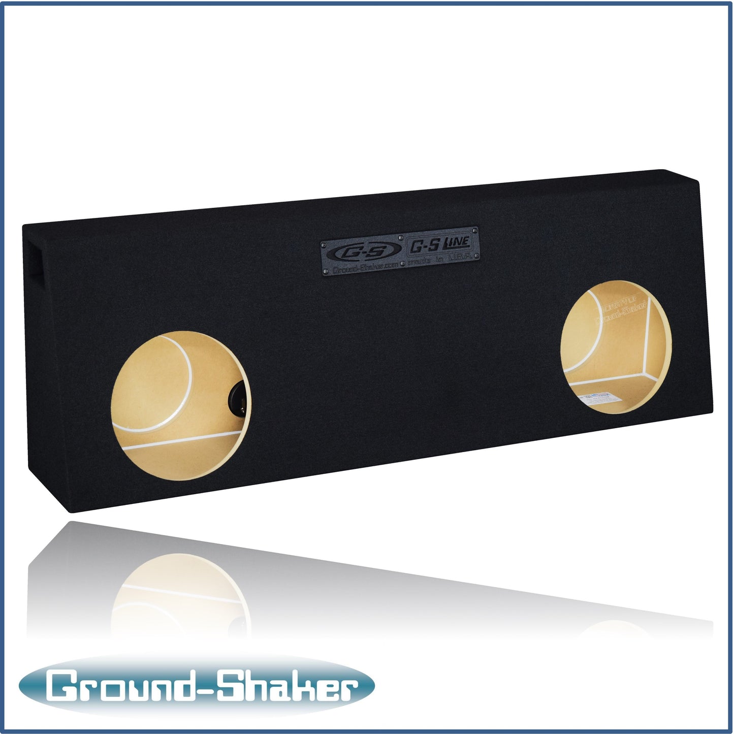 BLACK 10" DUAL PORTED SUB BOX