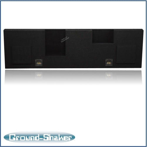 BLACK 12" DUAL PORTED SUB BOX, FITS 08-16 FORD F-350 CREW-CAB