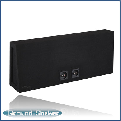 BLACK 12" DUAL SEALED TRUCK SUB BOX