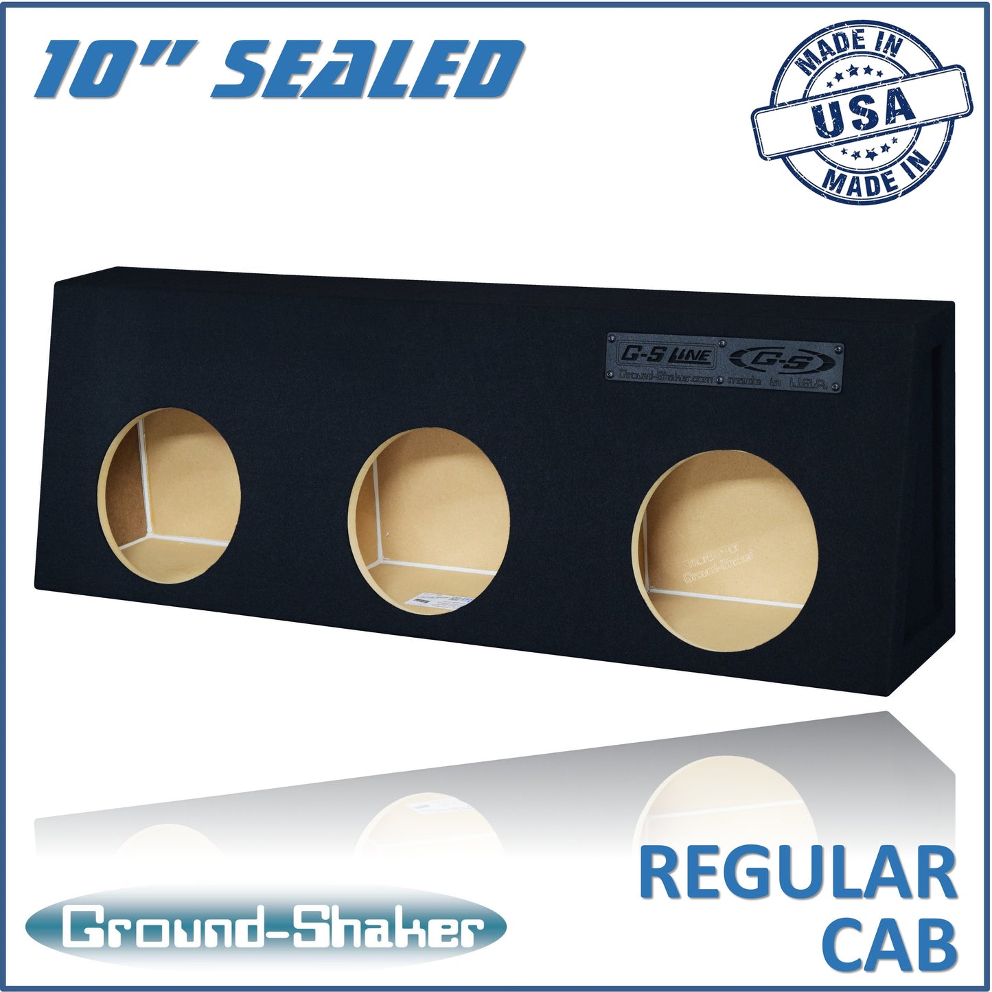 BLACK 10" TRIPLE SEALED SUB BOX