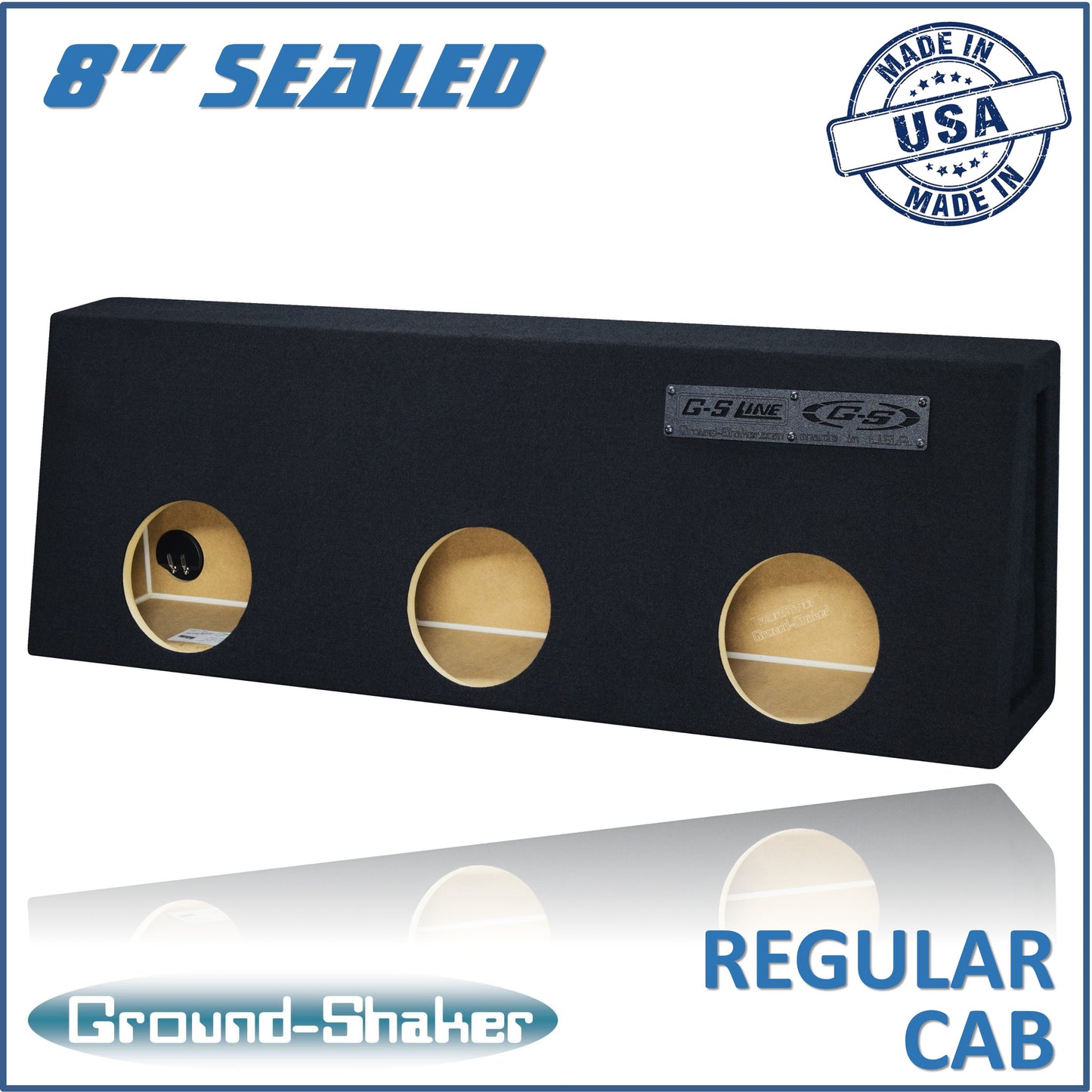 BLACK 8" TRIPLE SEALED SUB BOX