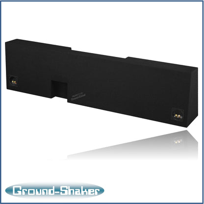 BLACK 10" DUAL SEALED TW3 SUB BOX, FITS 07-24 CHEVY SILVERADO REGULAR-CAB