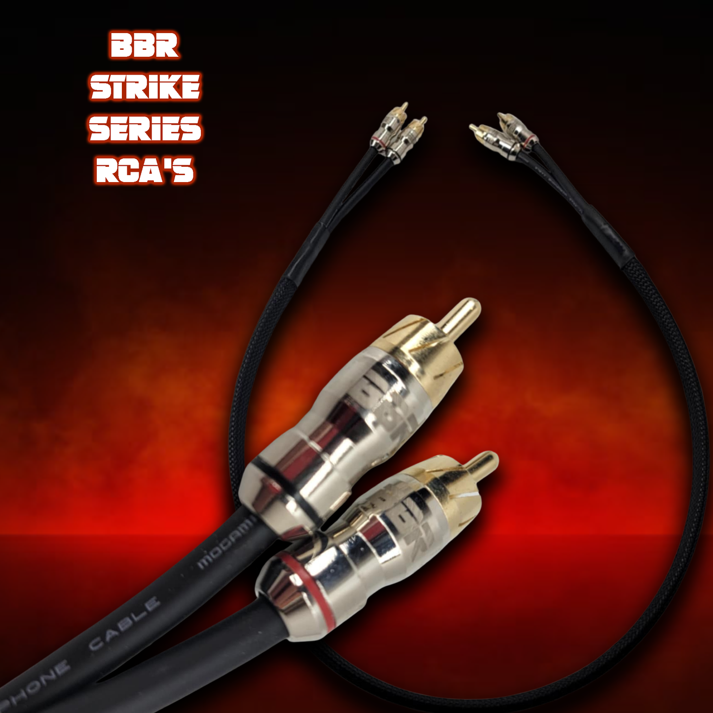 BBR 2 Channel RCA CABLE. Hand Made in the USA
