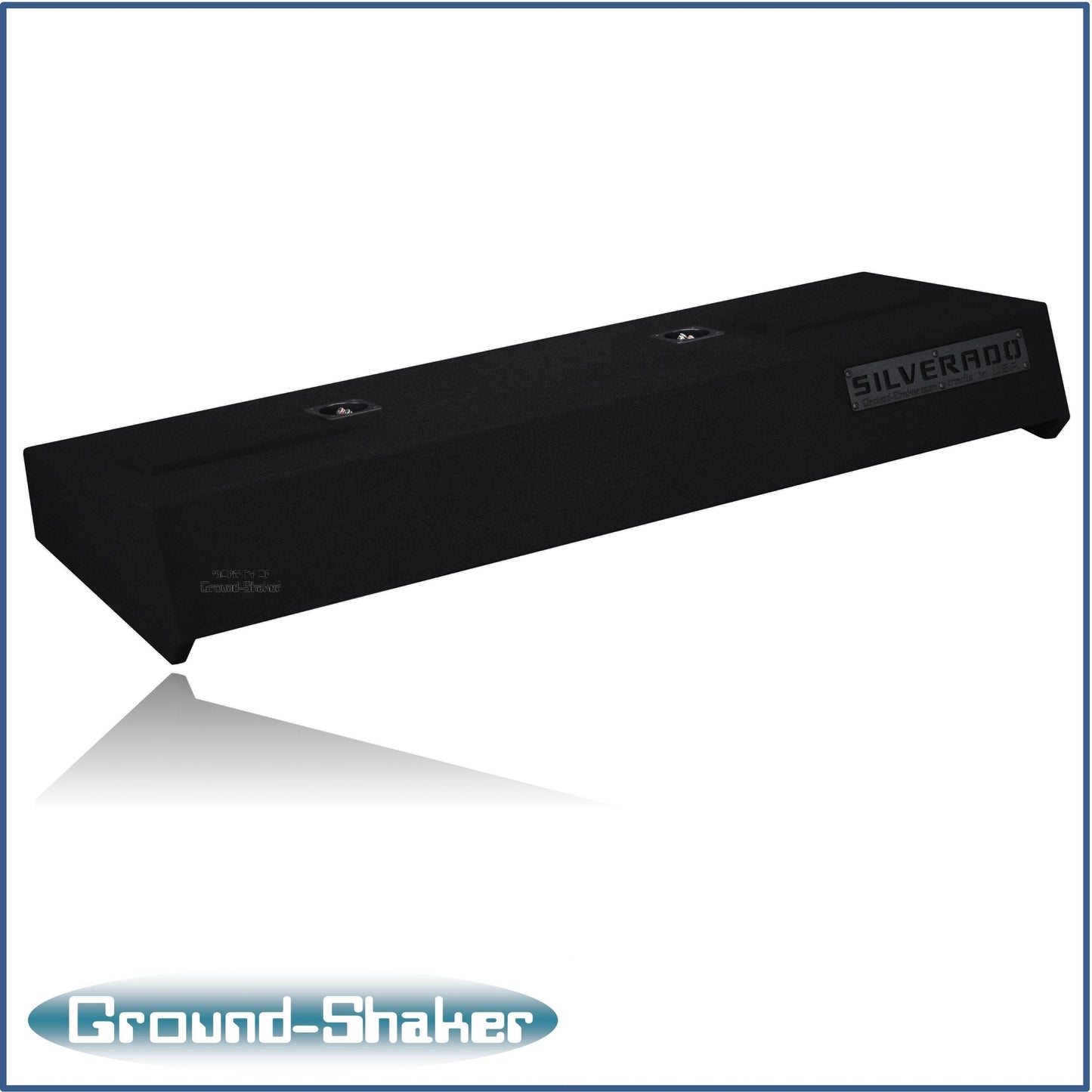 BLACK 12" DUAL SEALED L7T SUB BOX, FITS 07-13 CHEVY SILVERADO CREW-CAB