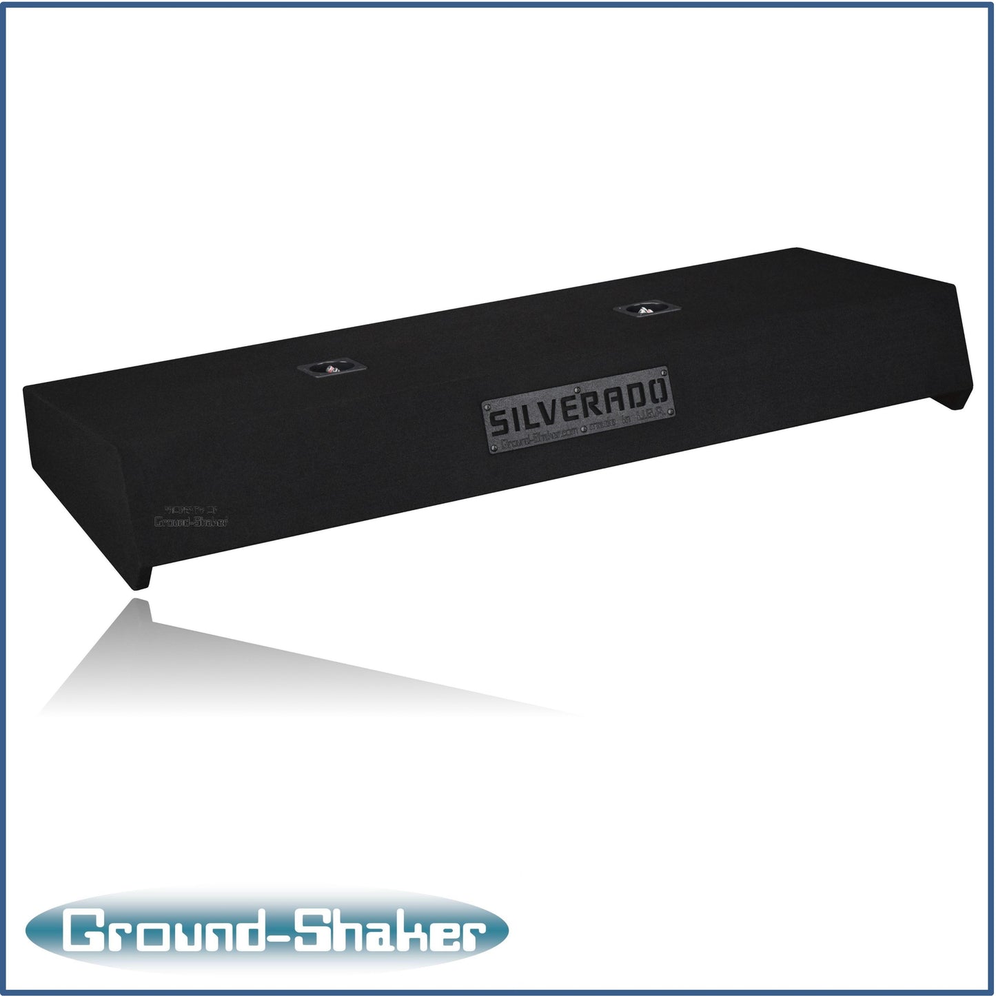 BLACK 10" DUAL SEALED TW3 SUB BOX, FITS 07-13 CHEVY SILVERADO CREW-CAB