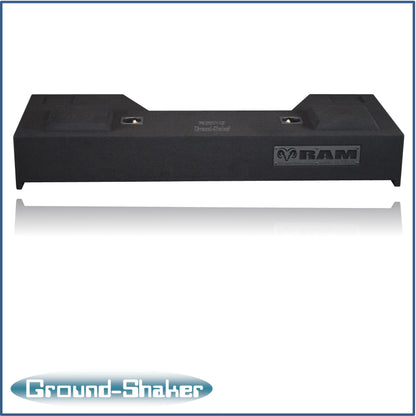 BLACK 10" DUAL SEALED SUB BOX, FITS 19-24 DODGE RAM 1500 CREW-CAB