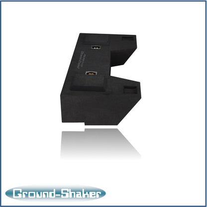 BLACK 12" DUAL SEALED SUB BOX, FITS 19-24 DODGE RAM 1500 CREW-CAB