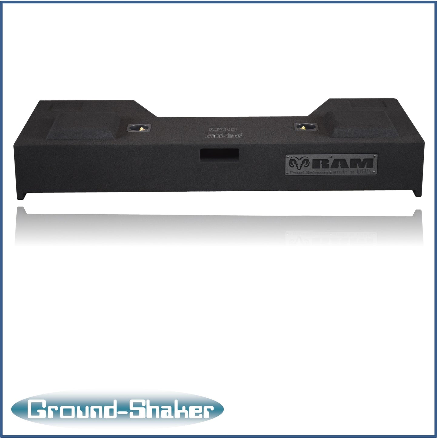 BLACK 12" DUAL PORTED SUB BOX, FITS 19-24 DODGE RAM 1500 CREW-CAB