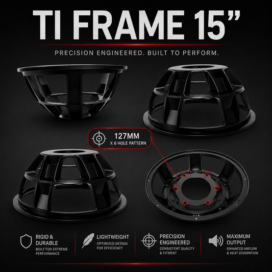 15" Ti Subwoofer Frame in black