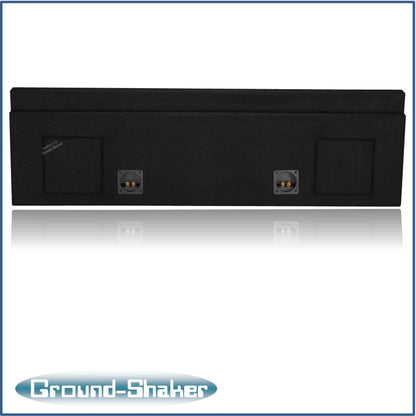 BLACK 10" DUAL SEALED SUB BOX, FITS 01-07 CHEVY SILVERADO CREW CAB