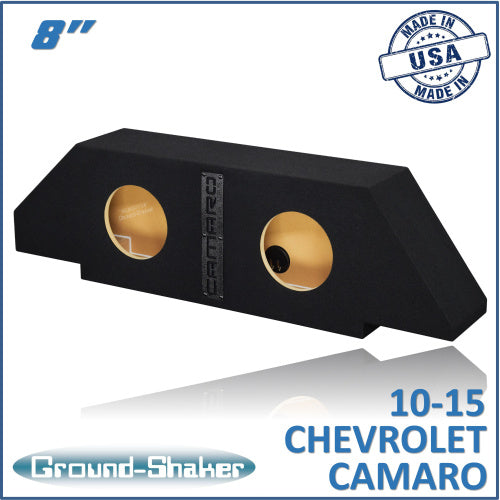 BLACK 8" DUAL SEALED SUB BOX, FITS 10-15 CHEVY CAMARO