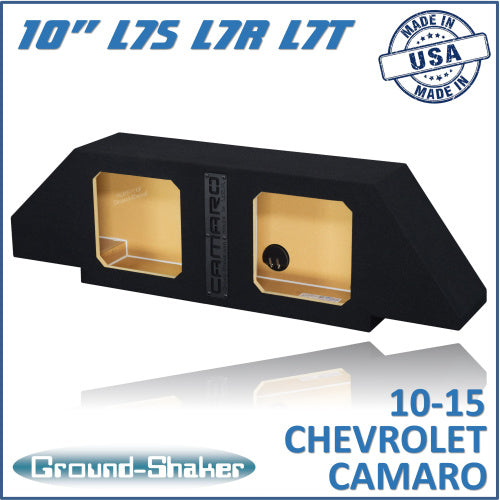 BLACK 10" DUAL SEALED SOLOBARIC SUB BOX, FITS 10-15 CHEVY CAMARO