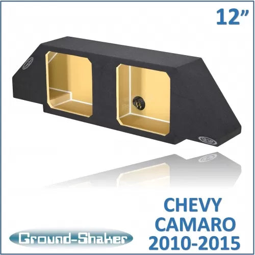 BLACK 12" DUAL SEALED SOLOBARIC SUB BOX, FITS 10-15 CHEVY CAMARO