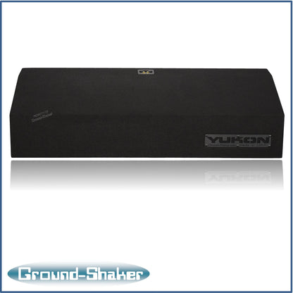 BLACK 15" SINGLE SEALED SOLOBARIC SUB BOX, FITS 92-24 GMC YUKON (w/3rd row seat)
