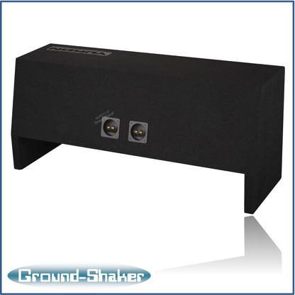 BLACK 10" DUAL SEALED SOLOBARIC SUB BOX, FITS 92-24 GMC YUKON (w/3rd row seat)