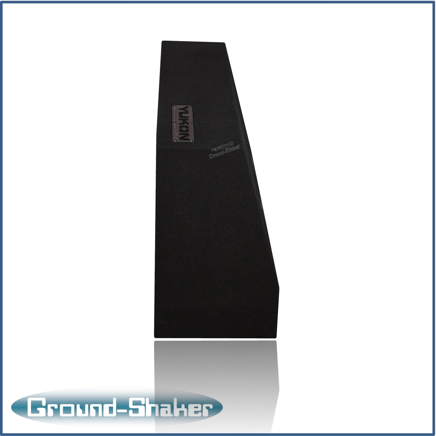 BLACK 12" DUAL PORTED SOLOBARIC SUB BOX, FITS 92-24 GMC YUKON (w/3rd row seat)