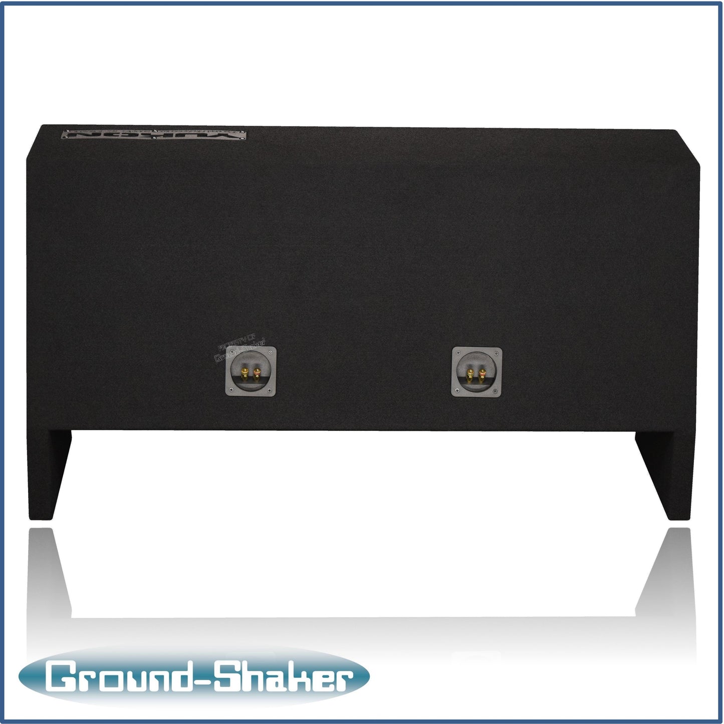 BLACK 12" DUAL PORTED SOLOBARIC SUB BOX, FITS 92-24 GMC YUKON (w/3rd row seat)