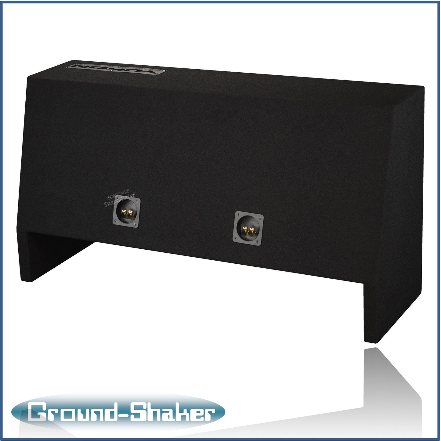 BLACK 12" DUAL PORTED SOLOBARIC SUB BOX, FITS 92-24 GMC YUKON (w/3rd row seat)