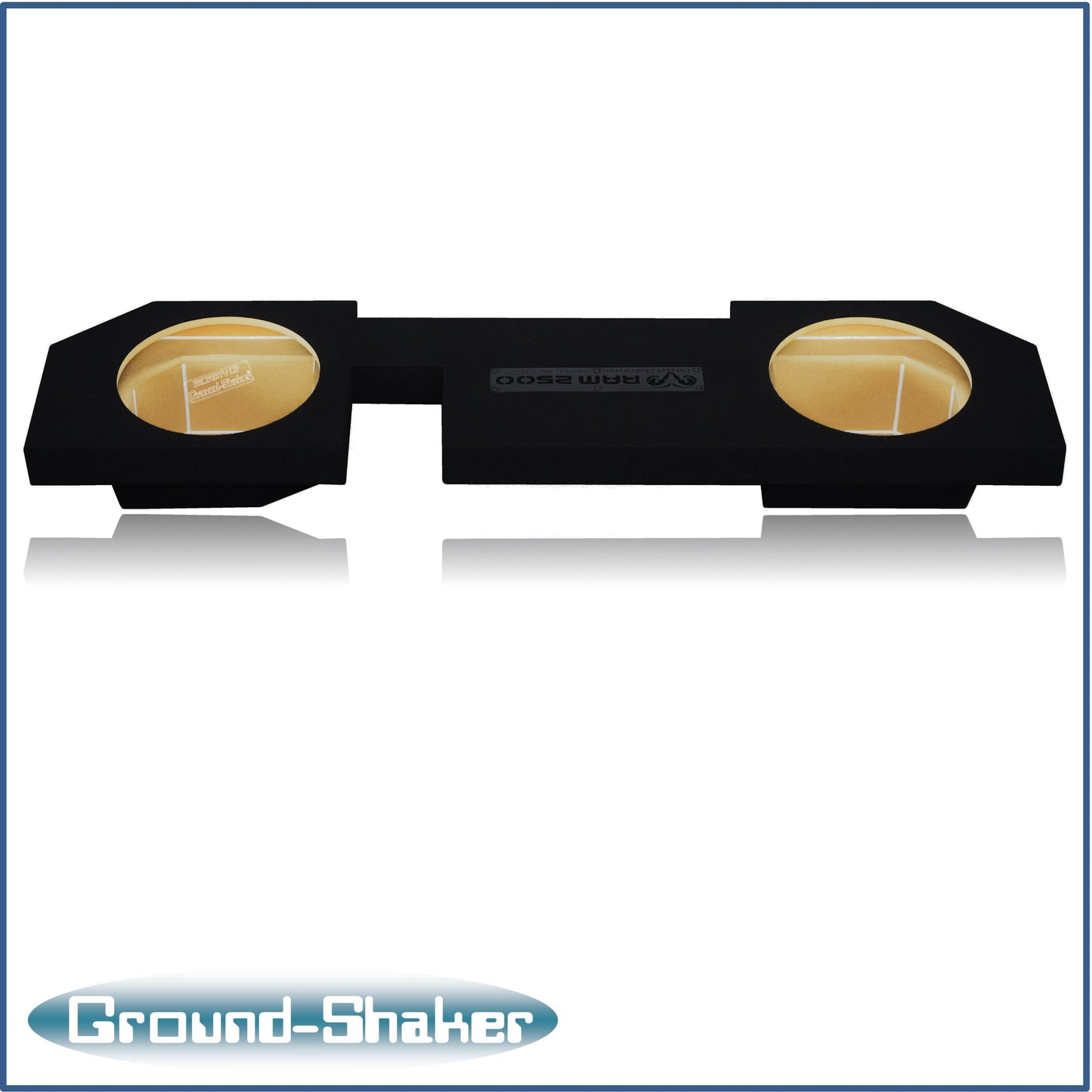 BLACK 12" DUAL SEALED SUB BOX, FITS 03-24 DODGE RAM 2500/3500 CREW-CAB & EXT-CAB