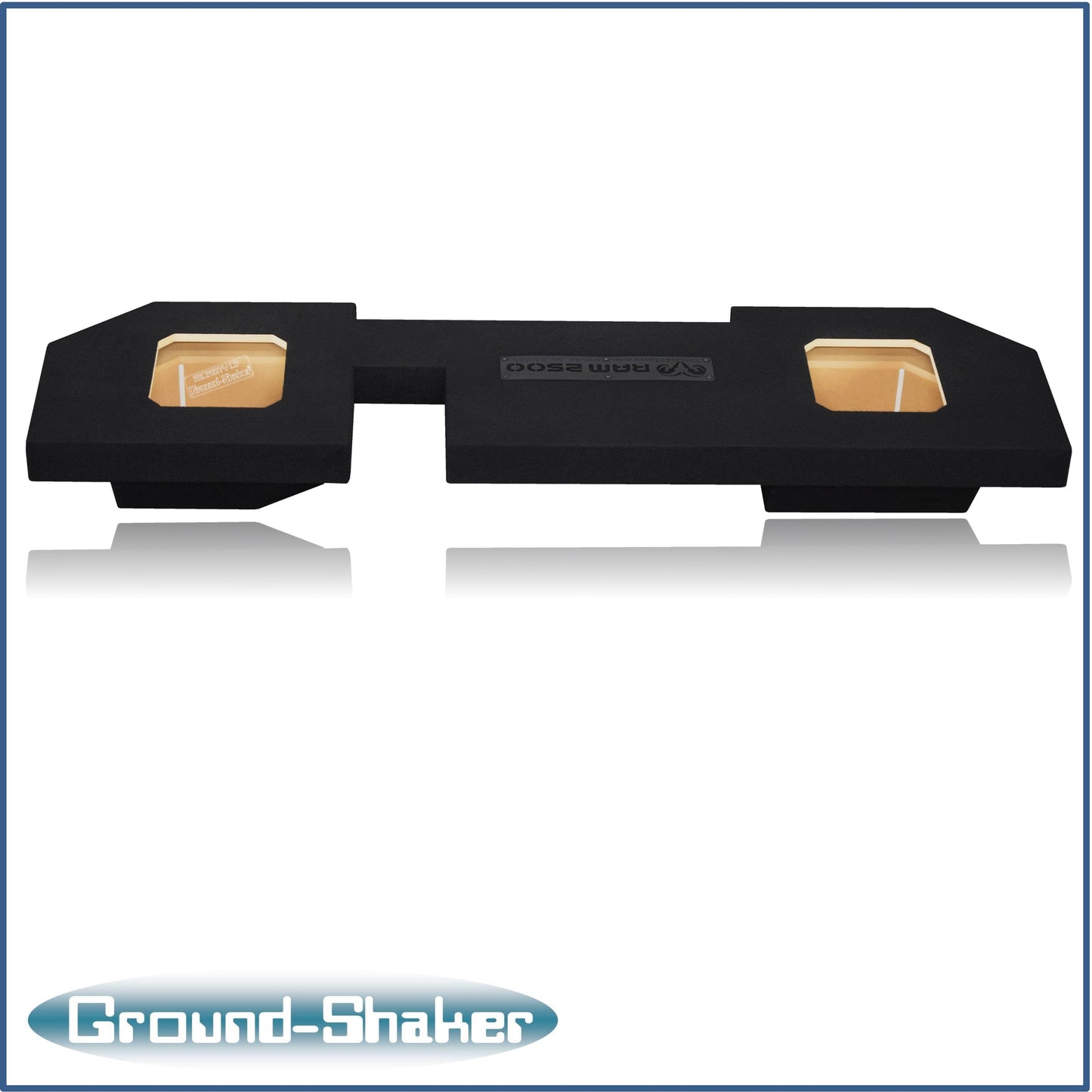 BLACK 8" DUAL SEALED SOLOBARIC SUB BOX, FITS 03-24 DODGE RAM 2500/3500 CREW-CAB & EXT-CAB